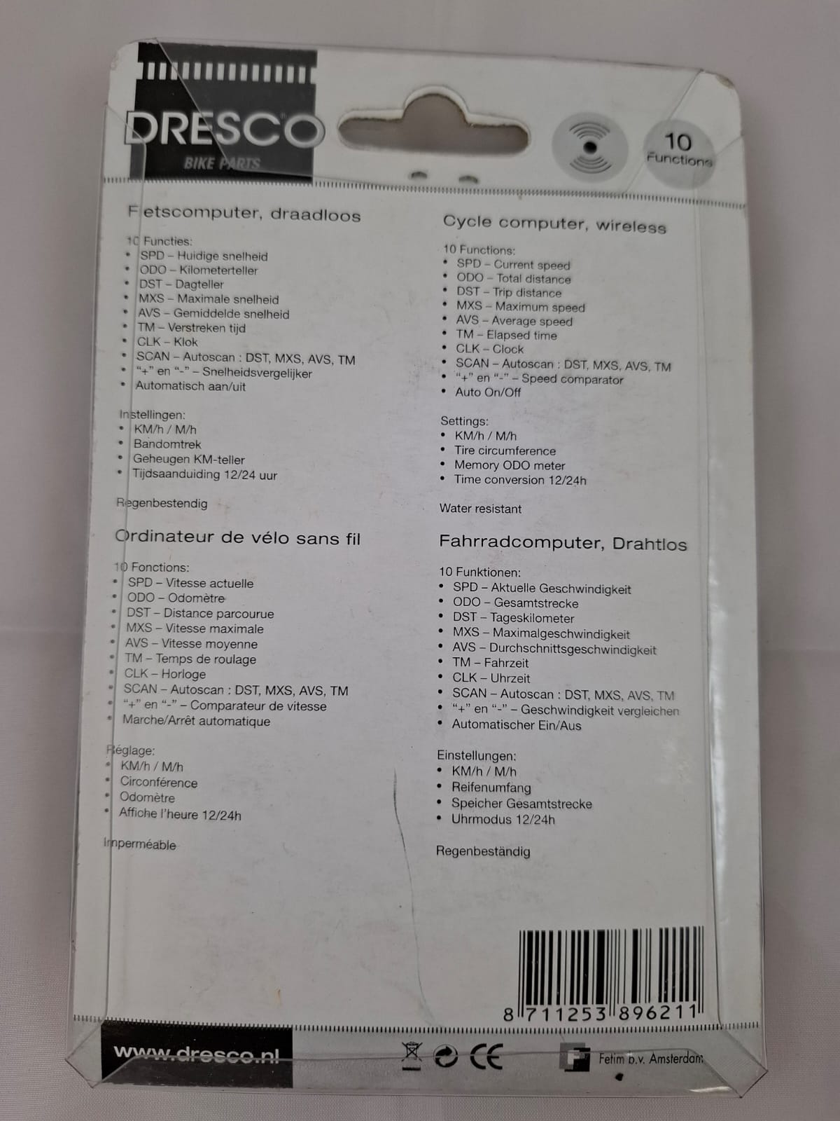 Fietscomputer (draadloos)